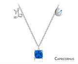 Scorpio Zodiac Charm Necklace – Rainbow Zirconia 925 Sterling Silver Birthstone Pendant for Women - Julie bags