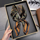 Silk Square Scarf - Luxury Satin Bandana