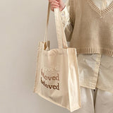 Women Canvas Shoulder Bag embroidery