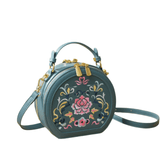 Opulent Orchid Embroidered Velvet Evening Clutch - Julie bags