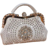 Timeless Elegance: Luxury Diamond-Embellished Women's Leather Handbag - Julie bags