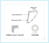 JewelryPalace 5A CZ V Half Eternity Stakable 925 Sterling Silver Wedding Band Ring for Woman Anniversary Gift Fine Jewelry - Julie bags
