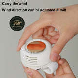 Portable Clip-On Waist Fan – USB Rechargeable Hands-Free Personal Cooling Fan