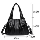 Luxury in Every Detail: Genuine Leather Women's Bucket Bag - Julie bags