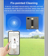 Smart Window Cleaning Robot with Dual Spray & High Suction Technology