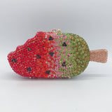 Sparkling Elegance: Crystal Ice-cream Evening Bag with Rhinestone Accents - Julie bags