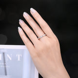 Infinity Love Moissanite Band Ring – 925 Sterling Silver Stackable Rope Design Ring for Women - Julie bags