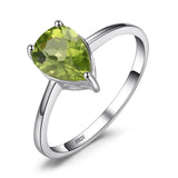 Oval Amethyst Gemstone Ring – 925 Sterling Silver Dainty Gold Plated Ring for Women - Julie bags