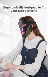 Advanced Wireless LED Face Mask – 7-Color Silicone Light Therapy System