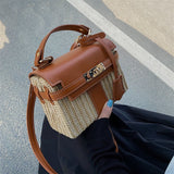 Vintage Woven Rattan Bag - Julie bags