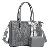 Elegant Floral Laptop Tote Bag - Julie bags