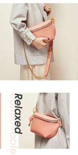 Chic Elegance: Genuine Leather Women's All-Matching Crossbody Chest Bag - Julie bags