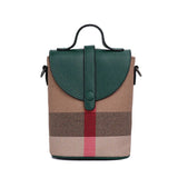 Chic Mini Lattice Canvas Crossbody: Fashionable and Functional - Julie bags
