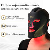 Advanced Wireless LED Face Mask – 7-Color Silicone Light Therapy System