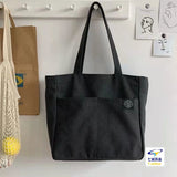 Effortless Elegance: Women's Solid Color Canvas Tote Bag - Julie bags
