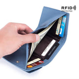 Genuine Leather RFID Mini Wallet: Stylish, Compact, and Functional - Julie bags