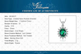 Oval Blue Sapphire Halo Pendant Necklace – 925 Sterling Silver Vintage Royal Style Necklace for Women - Julie bags