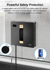 Smart Window Cleaning Robot with Dual Spray & High Suction Technology