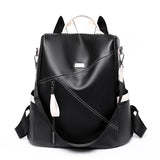 Secure and Stylish: Soft Leather Women's Backpack - Julie bags