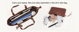 PU Leather Laptop Tote – Women’s Work Bag - Julie bags