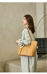 Genuine Leather Tote Bag – Women’s Work & Daily Bag - Julie bags