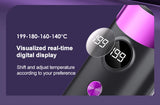 Cordless Hair Straightening Brush – Rechargeable 4-Temperature Styling Comb
