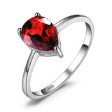 Oval Amethyst Gemstone Ring – 925 Sterling Silver Dainty Gold Plated Ring for Women - Julie bags