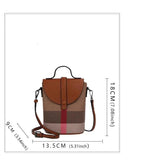 Chic Mini Lattice Canvas Crossbody: Fashionable and Functional - Julie bags