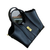 Women’s Canvas Bucket Bag with Leather Trim | Elegant Crossbody & Top Handle Tote Bag - Julie bags