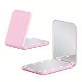 Portable LED Makeup Mirror with 3X Magnification – Compact Travel Beauty Mirror