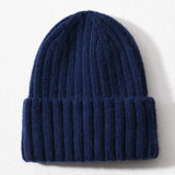 Silk-Lined Cashmere Beanie – Luxury Winter Hat