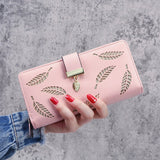 Hollow Out Leaf Wallet - Julie bags