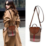 Chic Mini Lattice Canvas Crossbody: Fashionable and Functional - Julie bags