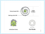 Peridot Circle Stud Earrings – 925 Sterling Silver Double Halo Gemstone Earrings for Women - Julie bags