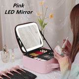 Glamour on the Go: Women LED Light Cosmetic Bag - Julie bags