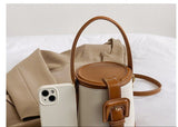 Chic Box-Shaped genuine leather Crossbody Bag - Julie bags