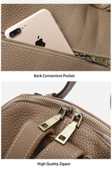 Classic Leather Backpack: Spacious Elegance - Julie bags