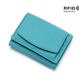 Genuine Leather RFID Mini Wallet: Stylish, Compact, and Functional - Julie bags