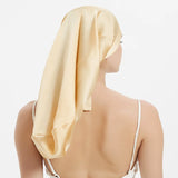 100% Mulberry Silk Bonnet for Sleeping – Long Adjustable Hair Cap