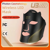 Advanced Wireless LED Face Mask – 7-Color Silicone Light Therapy System