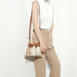 Chic Genuine Leather Designer Bucket Bag: New Fashion for Women - Julie bags