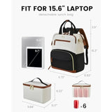 Women’s 15.6" Laptop & Lunch Backpack – Work & Travel - Julie bags