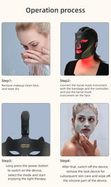 Advanced Wireless LED Face Mask – 7-Color Silicone Light Therapy System
