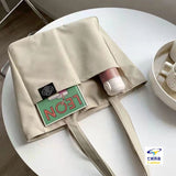 Effortless Elegance: Women's Solid Color Canvas Tote Bag - Julie bags