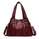 Luxury in Every Detail: Genuine Leather Women's Bucket Bag - Julie bags