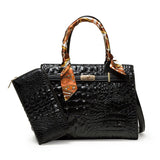 Luxury Crocodile Pattern Handbag