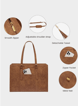 Elegant Floral Laptop Tote Bag - Julie bags