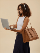 Elegant Floral Laptop Tote Bag - Julie bags