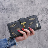 Hollow Out Leaf Wallet - Julie bags