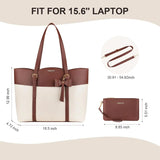 PU Leather Laptop Tote – Women’s Work Bag - Julie bags